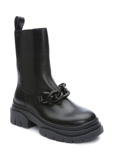 Ash Squall Chain Chelsea Boot in Black at Nordstrom