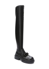 Ash Star Over the Knee Boot in Black/Black at Nordstrom