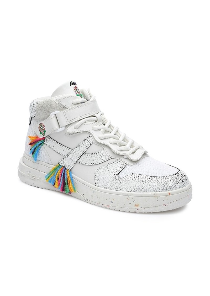 Ash Women's Parker Rainbow Lace Up Embellished Sneakers
