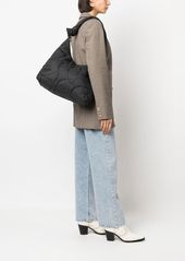 Ash asymmetric quilted-design shoulder bag