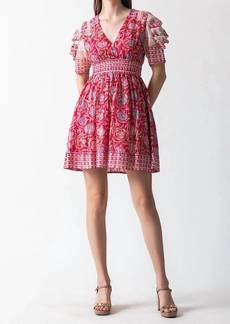 Ash Inaya Mini Dress In Hot Pink