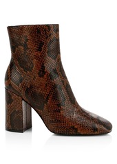 Ash Jade Python-Embossed Leather Ankle Boots