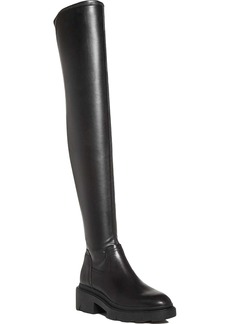 Ash Manhattan Womens Faux Leather Tall Over-The-Knee Boots