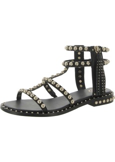 Ash Power Womens Leather Ankle Gladiator Sandals