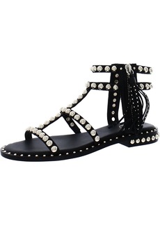Ash Power Womens Leather Studded Gladiator Sandals