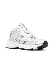 Ash Race metallic-panelled sneakers