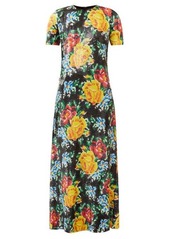 Ashish Floral sequinned-georgette maxi dress