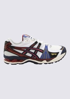 ASICS WHITE AND RED TECH GEL KAYANO LEGACY SNEAKERS