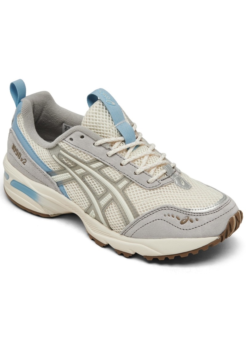 Asics Women's Gel-1090V2 Running Sneakers from Finish Line - Cream, Blue