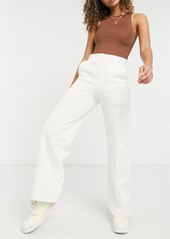 ASOS 4505 wide leg sweatpants with button front detail and pintuck
