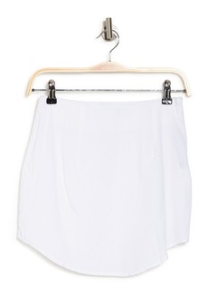 ASOS DESIGN Cotton Blend Miniskirt in White at Nordstrom Rack