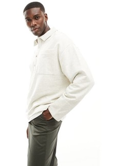 ASOS DESIGN Oversize Polo Sweatshirt