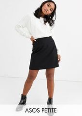 ASOS DESIGN Petite tailored a-line mini skirt