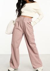 ASOS DESIGN Pleated Dad Trousers
