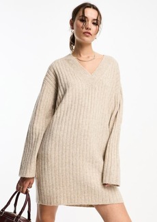 ASOS DESIGN Rib Sweater Dress