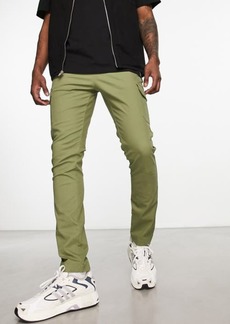 ASOS DESIGN Skinny Fit Washed Stretch Cotton Cargo Pants