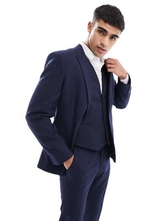 ASOS DESIGN Slim Fit Pinstripe Suit Jacket