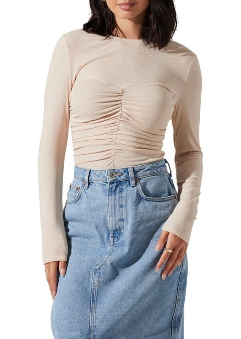 ASTR the Label Center Ruched Knit Top