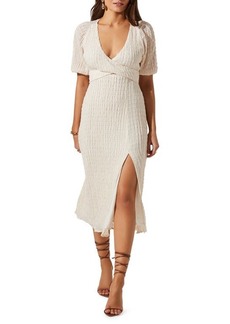 ASTR the Label Crossover Bust Midi Dress