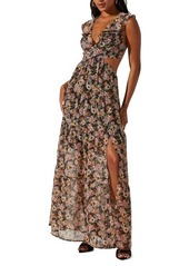ASTR the Label Floral Print Cutout Dress