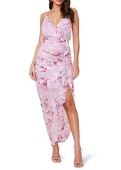 ASTR the Label Floral Ruffle Chiffon Dress