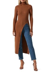 ASTR the Label High Slit Turtleneck Sweater