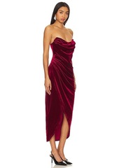 ASTR the Label Meghan Velvet Dress