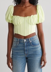 ASTR the Label Paola Corset Top in Lime at Nordstrom Rack