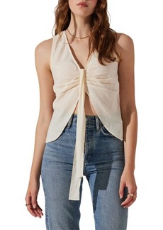 ASTR the Label Pleated Sleeveless Top