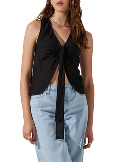 ASTR the Label Pleated Sleeveless Top in Black at Nordstrom Rack
