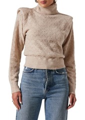 ASTR the Label Pointelle Sweater