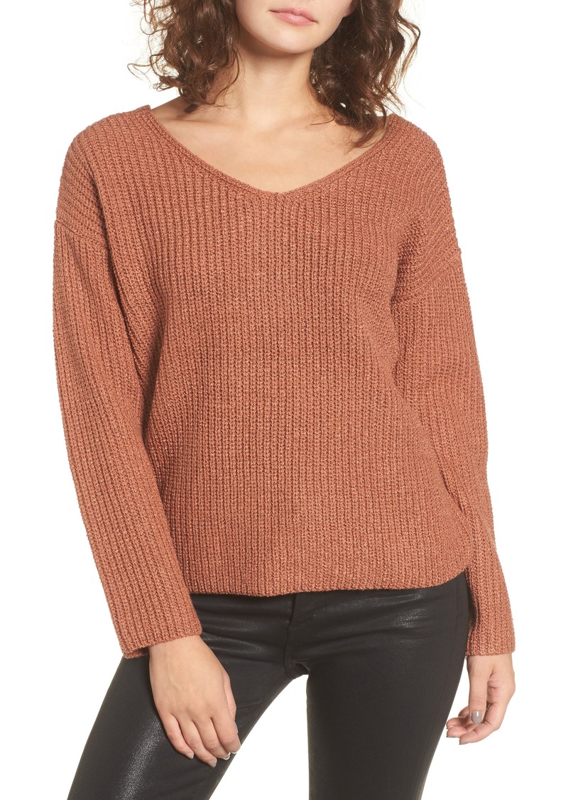 ASTR ASTR the Label Twist Back Sweater | Sweaters