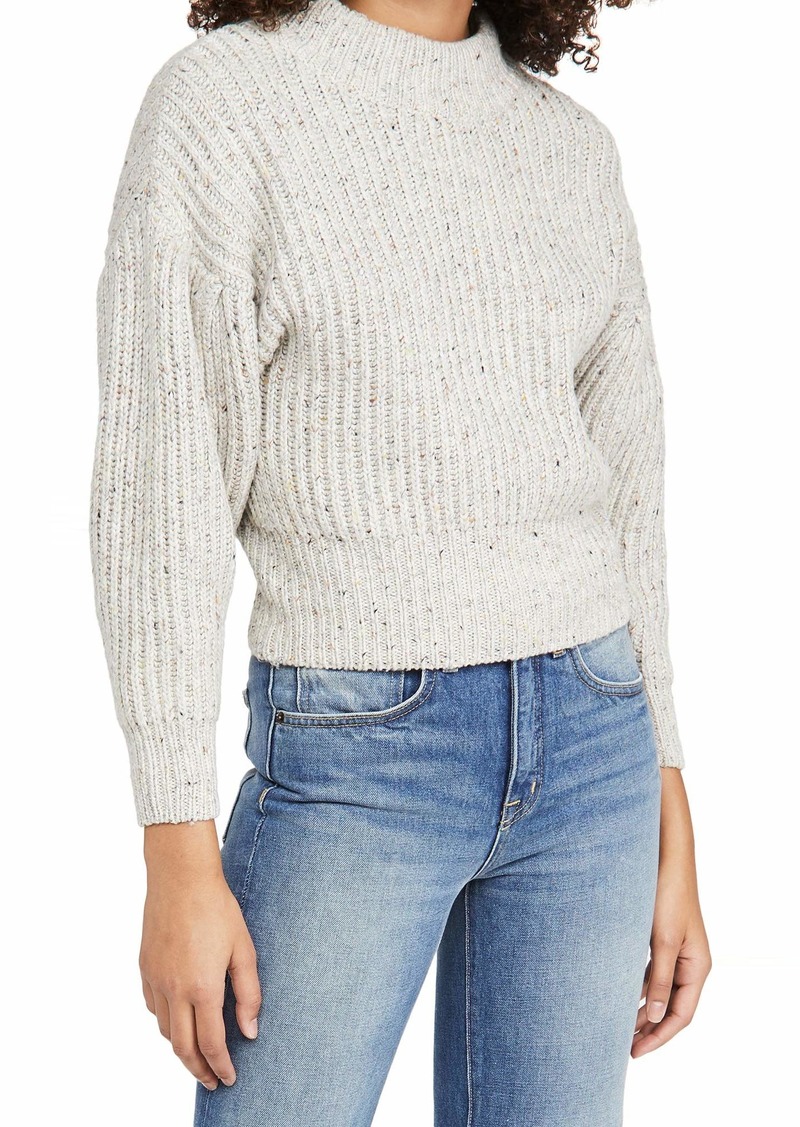 ASTR the label Women Regis Mock Neck Drop Shoulder Relaxed Fit Sweater