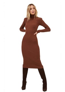 ASTR the label Women's Abilene Sweater Dress  Brown SM