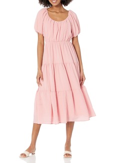 ASTR the label womens Astr Women's Smocked Tiered Maxi Dress   US