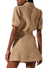 Astr the Label Women's Bronwyn Tweed Skort - Camel