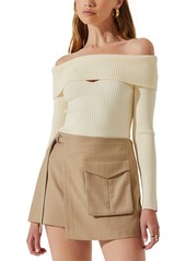 Astr the Label Women's Brylee Utility-Pocket Mini Skirt - Taupe