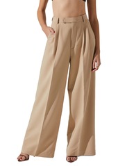 Astr the Label Women's Milani Wide-Leg Pleated Pants - Taupe