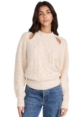 ASTR the label Women's Natalie Sweater  Off White S