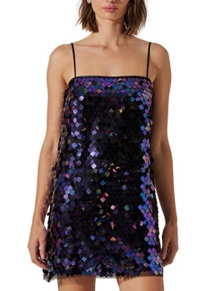 Astr the Label Women's Porsche Sleeveless Sequin Mini Dress - Purple Multi