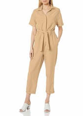 ASTR the label Women's Short Sleeve Miri Collared Jumpsuit  S