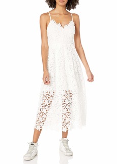 ASTR the label womens Sleeveless Lace Fit & Flare Midi Dress   US