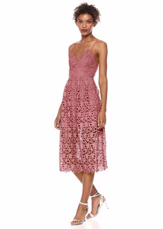 ASTR the label womens Astr Women's Sleeveless Lace Fit & Flare Midi Dress   US