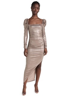 ASTR the label Women's Vanozza Dress  Gold Metallic S