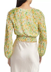 ASTR Bellona Watercolor Floral Blouse