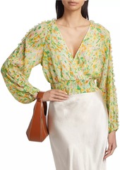 ASTR Bellona Watercolor Floral Blouse