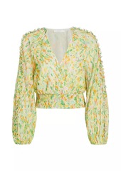 ASTR Bellona Watercolor Floral Blouse