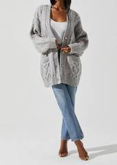 ASTR Charli Cardigan In Grey