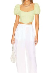 ASTR Corset Top In Lime