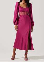 ASTR Gianna Dress In Fuchsia